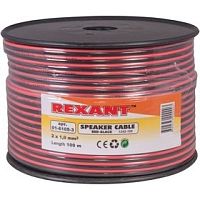 картинка Rexant 01-6105-3 Кабель акустический, 2х1.00 мм2, красно-черный, 100 м.   от магазина Tovar-RF.ru