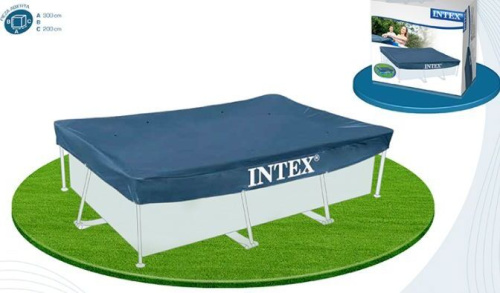 картинка тент для бассейна intex защитный тент (для каркасных бассейнов 300х200см) 28038 магазин Tovar-RF.ru являющийся официальным дистрибьютором в России картинка тент для бассейна intex защитный тент (для каркасных бассейнов 300х200см) 28038от магазина Tovar-RF.ru