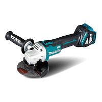 картинка Makita DGA511Z УШМ акк б\щет,ф125мм,{18В,Li-ion,3000-8500об\м,2.3кг,кор,б\ак,з\у,пл пуск,anti-restart,защ от обр.уд,} от магазина Tovar-RF.ru