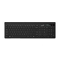 картинка клавиатура беспроводная мультимедийная genius slimstar 7230. 12 мультимедийных клавиш, тонкие клавиши, 2.4ггц, поддержка приложения genius key support.  от магазина Tovar-RF.ru
