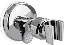 картинка Кронштейн для лейки GFMARK 10181 Кронштейн для душевой лейки, пластиковый, на присоске, ПОВОРОТНЫЙ, хромированный. от магазина Tovar-RF.ru