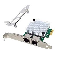 картинка orient xwt-r81l2pe, сетевая карта pci-ex1 v1.1 2xrj45 1gbe nic, rtl8111f+asm1182 chipset, 1 гбит/с, 2 планки крепления (31231) от магазина Tovar-RF.ru