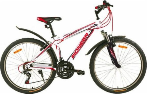 картинка велосипед pioneer city 26"/16" white-black-red магазин Tovar-RF.ru являющийся официальным дистрибьютором в России картинка велосипед pioneer city 26"/16" white-black-redот магазина Tovar-RF.ru
