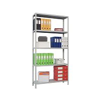 картинка Стеллаж MS 185/100х60/4 (Размеры внешние (ВхШхГ) 1850х1000х600 мм, 4 полки, с единой стойкой) [S24199156402] от магазина Tovar-RF.ru