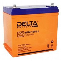 картинка delta dtm 1255 l (55 а\ч, 12в) свинцово- кислотный аккумулятор   от магазина Tovar-RF.ru