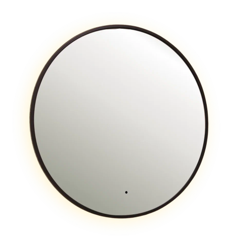 картинка Зеркало SHINE 80х80 см, метал. рама, черный, беск. сенсор, LED-подсветка, диммер магазин Tovar-RF.ru являющийся официальным дистрибьютором в России картинка Зеркало SHINE 80х80 см, метал. рама, черный, беск. сенсор, LED-подсветка, диммер от магазина Tovar-RF.ru