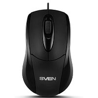картинка мышь sven rx-110 usb чёрная (2+1кл. 1000dpi, цвет. картон, каб. 1,5м) от магазина Tovar-RF.ru