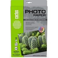 картинка CACTUS CS-GSA413020 Фотобумага A4/130г/м2/20л. глянцевое самоклей. для струйной печати от магазина Tovar-RF.ru