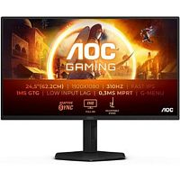 картинка lcd aoc 24.5" 25g4sxu {fast ips 1920x1080 300hz (oc 310hz) 1ms 400cd 2xhdmi displayport 4xusb3.2 has internal vesa} от магазина Tovar-RF.ru