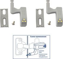 картинка ЭЛЕКТРИКА UNIEL (UL-00008933) ULK-C02 23A GREY SET2 от магазина Tovar-RF.ru