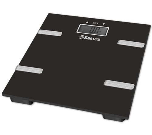 картинка весы напольные sakura sa-5073bk 180кг элек черн доп функц от магазина Tovar-RF.ru