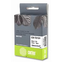 картинка картридж ленточный cactus cs-tz131 черный для brother 1010/1280/1830vp/7600vp от магазина Tovar-RF.ru