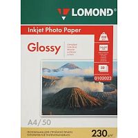 картинка LOMOND 0102022 Глянцевая бумага 1х A4, 230г/м2, 50л.  от магазина Tovar-RF.ru