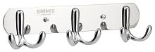 картинка Крючок BRIMIX 513 Крючок для полотенца на планке 3шт, двойные, нержавеющая сталь, хромированная от магазина Tovar-RF.ru