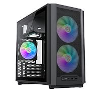 картинка gamemax корпус f36 bk без бп (midi tower, atx, черный, 1*usb type-c, 3*120мм) от магазина Tovar-RF.ru
