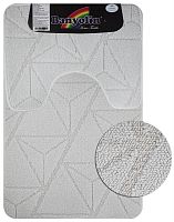 картинка Коврик для ванной САНАКС 00851 Коврик в ванную CROSS-LOOP, двойной, БЕЖЕВЫЙ, однотонный, 500х800, 500х400 мм,100% полиэстер от магазина Tovar-RF.ru