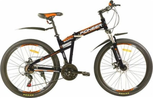 картинка велосипед pioneer shuttle 26"/17" black-orange-white магазин Tovar-RF.ru являющийся официальным дистрибьютором в России картинка велосипед pioneer shuttle 26"/17" black-orange-whiteот магазина Tovar-RF.ru