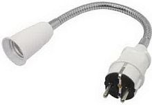 картинка Переходник ECOLA APF7NWEAY E27 гибкий 300мм белый от магазина Tovar-RF.ru