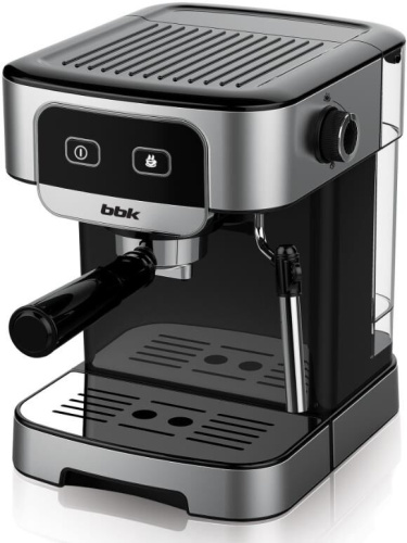 картинка кофеварка рожковая bbk bcm1500 черный/нержавеющая сталь магазин Tovar-RF.ru являющийся официальным дистрибьютором в России картинка кофеварка рожковая bbk bcm1500 черный/нержавеющая сталь от магазина Tovar-RF.ru