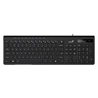 картинка клавиатура genius slimstar 230ii, {черный, проводная, usb, 104 клавиши} [31310048402] от магазина Tovar-RF.ru