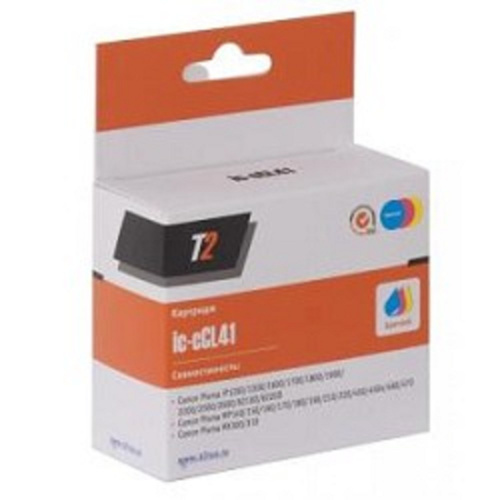 картинка t2 cl-41 картридж (ic-ccl41) для canon pixma ip1200/1800/1900/2200/6210d/mp140/210/mx300, цветной магазин Tovar-RF.ru являющийся официальным дистрибьютором в России картинка t2 cl-41 картридж (ic-ccl41) для canon pixma ip1200/1800/1900/2200/6210d/mp140/210/mx300, цветной от магазина Tovar-RF.ru
