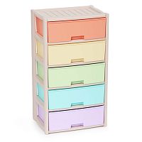 картинка Комод АЛЬТЕРНАТИВА М8823 Колорит 5-ти секцион. широкий (цветной) от магазина Tovar-RF.ru