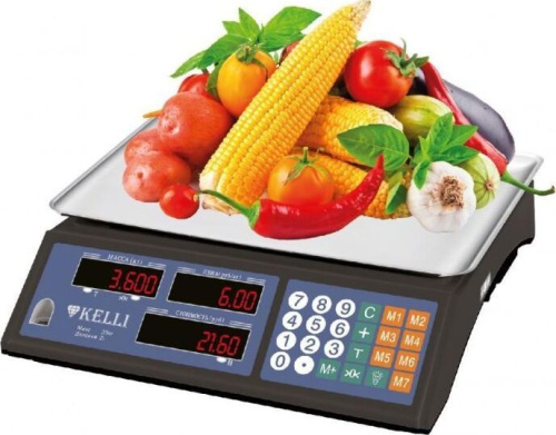 картинка Весы торговые KELLI KL-1501 черный от магазина Tovar-RF.ru