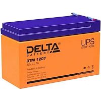 картинка delta dtm 1207  (7,2 а\ч, 12в) свинцово- кислотный аккумулятор   от магазина Tovar-RF.ru
