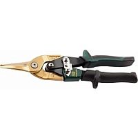 картинка KRAFTOOL Ножницы по твердому металлу, двойная рычаж передача, Cr-Mo, титан покрытие, двухкомп ручка, прямые, 250мм [2327-S] от магазина Tovar-RF.ru