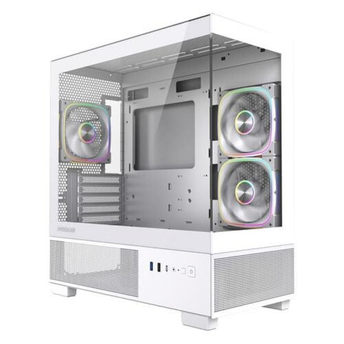 картинка Powercase Корпус Vision Micro S4W, Tempered Glass, Type-C, 3x 120mm ARGB PWM Fan, ARGB+PWM HUB, белый, mATX (CVMMSHW-A3) магазин Tovar-RF.ru являющийся официальным дистрибьютором в России картинка Powercase Корпус Vision Micro S4W, Tempered Glass, Type-C, 3x 120mm ARGB PWM Fan, ARGB+PWM HUB, белый, mATX (CVMMSHW-A3) от магазина Tovar-RF.ru