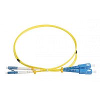 картинка hyperline fc-d2-9-lc/ur-sc/ur-h-1m-lszh-yl (fc-9-lc-sc-upc-1m) патч-корд волоконно-оптический (шнур) sm 9/125 (os2), lc/upc-sc/upc, duplex, lszh, 1 м от магазина Tovar-RF.ru