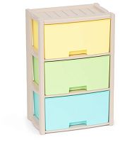 картинка Комод АЛЬТЕРНАТИВА М7837 Колорит цветной 3-х секцион. от магазина Tovar-RF.ru
