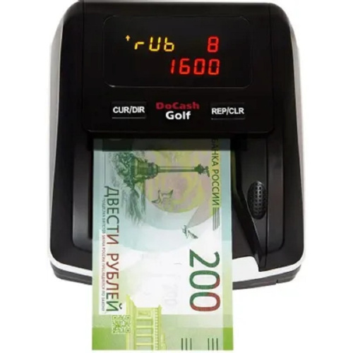 картинка DoCash Golf Детектор банкнот автоматический рубли АКБ от магазина Tovar-RF.ru