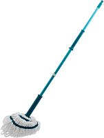 картинка Швабра PALISAD HOME Швабра отжимная скручиванием 120 см, насадка из микрофибры, 120 г, Home Palisad 935095 от магазина Tovar-RF.ru