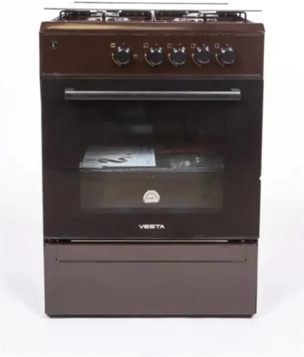 картинка плита газовая vesta bergamo vgg 10-g коричневый гк магазин Tovar-RF.ru являющийся официальным дистрибьютором в России картинка плита газовая vesta bergamo vgg 10-g коричневый гк от магазина Tovar-RF.ru