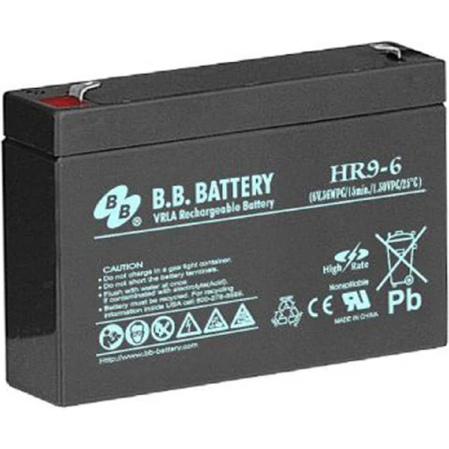 картинка акб b.b. battery hr 9-6 (hr9-6fr) 6в 9ач, дхшхв 151x34x94 мм, масса 1.4 кг, клеммы f2 магазин Tovar-RF.ru являющийся официальным дистрибьютором в России картинка акб b.b. battery hr 9-6 (hr9-6fr) 6в 9ач, дхшхв 151x34x94 мм, масса 1.4 кг, клеммы f2 от магазина Tovar-RF.ru