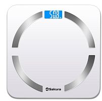 картинка весы напольные sakura sa-5056w 180кг элек доп.функц бел от магазина Tovar-RF.ru