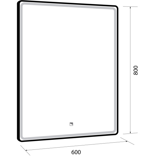 картинка Зеркало POINT, 60x80 см, сенсорный выключатель, LED-подсветка магазин Tovar-RF.ru являющийся официальным дистрибьютором в России фото 5 картинка Зеркало POINT, 60x80 см, сенсорный выключатель, LED-подсветка от магазина Tovar-RF.ru фото 5