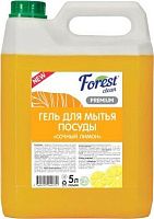 картинка Средство для мытья посуды FOREST CLEAN Гель для мытья посуды "Сочный лимон" PREMIUM 5 л от магазина Tovar-RF.ru