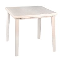 картинка Мебель из пластика АЛЬТЕРНАТИВА М8154 стол 800х800х740мм квадратный (бежевый) от магазина Tovar-RF.ru