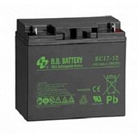 картинка акб b.b. battery bc 17-12 (12v 17ah  дхшхв 181х76х166 мм, масса 5,62 кг) клеммы b1 от магазина Tovar-RF.ru