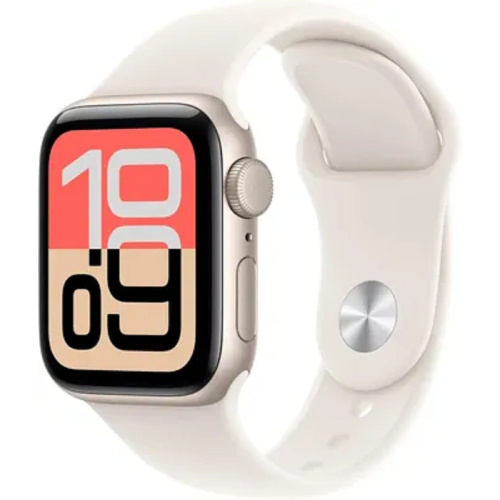 картинка apple watch se 3 40mm starlight aluminium case with starlight sport band - s/m (meh34lw/a) от магазина Tovar-RF.ru