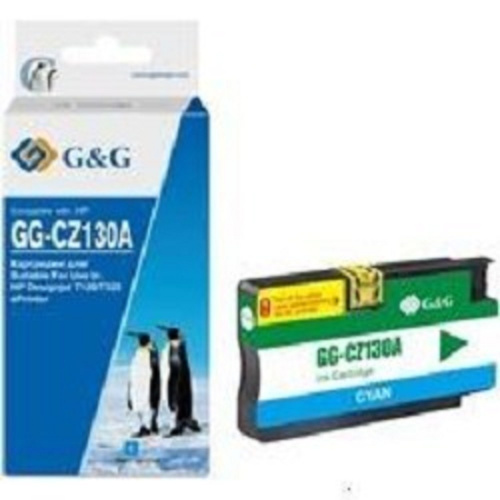 картинка картридж струйный g&g gg-cz130a голубой (26мл) для hp dj t120/t520 магазин Tovar-RF.ru являющийся официальным дистрибьютором в России картинка картридж струйный g&g gg-cz130a голубой (26мл) для hp dj t120/t520 от магазина Tovar-RF.ru