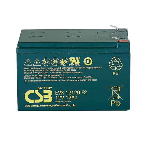 картинка csb батарея evx12120 f2 (12v 12ah) магазин Tovar-RF.ru являющийся официальным дистрибьютором в России картинка csb батарея evx12120 f2 (12v 12ah) от магазина Tovar-RF.ru