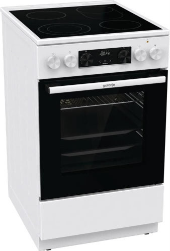 картинка плита электрическая gorenje gecs5c70wa белый/черный магазин Tovar-RF.ru являющийся официальным дистрибьютором в России картинка плита электрическая gorenje gecs5c70wa белый/черный от магазина Tovar-RF.ru