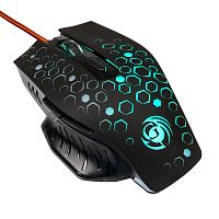 картинка мышь mgk-11u dialog gan-kata - игровая, 6 кнопок + ролик , 7-ми цветная подсветка, usb, черная от магазина Tovar-RF.ru