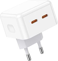 картинка сзу borofone (6941991101113) ba76a 2type-c 3.0a pd 35w , white от магазина Tovar-RF.ru