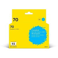картинка t2 c9452a картридж (ic-h9452) №70 для hp designjet z2100/z3100/z3200/z5200/z5400, голубой, с чипом, пигментный от магазина Tovar-RF.ru