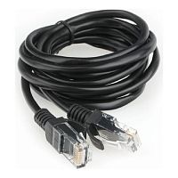 картинка гарнизон pc-utp-5e-2-bk кат.5e, патч-корд utp 2м, литой, многожильный (чёрный) от магазина Tovar-RF.ru