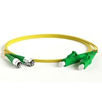 картинка hyperline fc-d2-9-fc/­ar-lc/­ar-h-2m-lszh-yl (fc-9-fc-lc-apc-2m) патч-корд волоконно-оптический (шнур) sm 9/­125 (os2), fc/­apc-lc/­apc, duplex, lszh, 2 м  от магазина Tovar-RF.ru